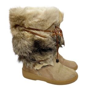 Pajar Fur Pull on Winter Boots